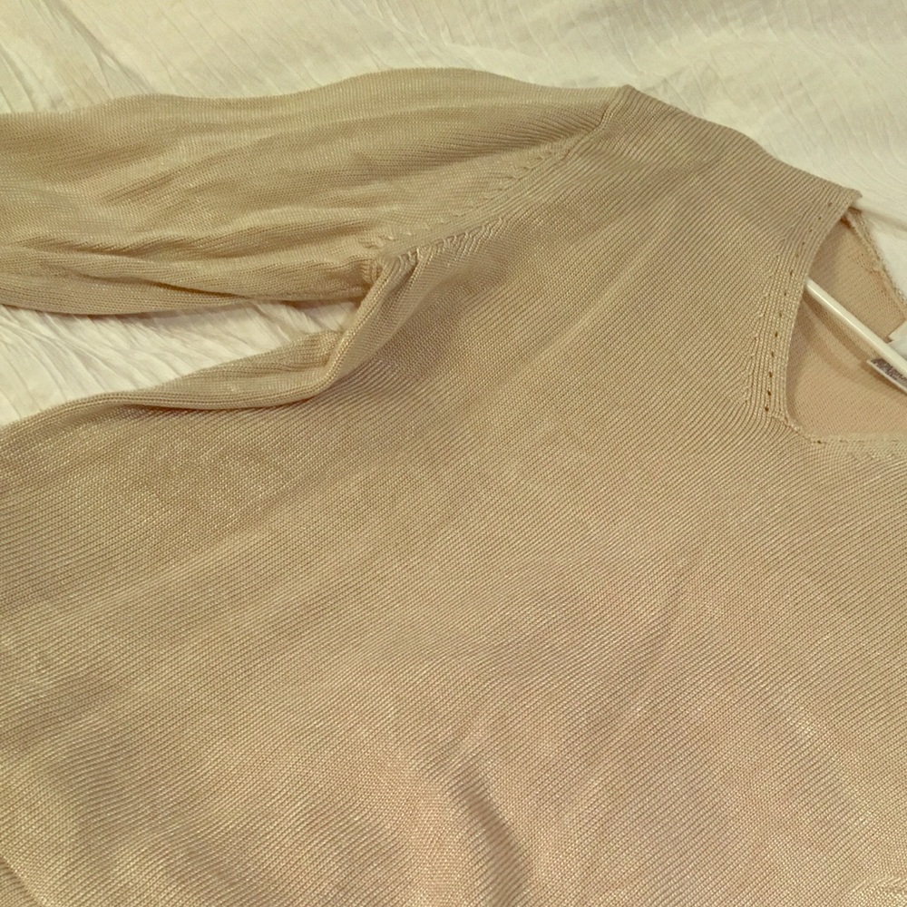 Gorgeous gold/cream Talbots sweater